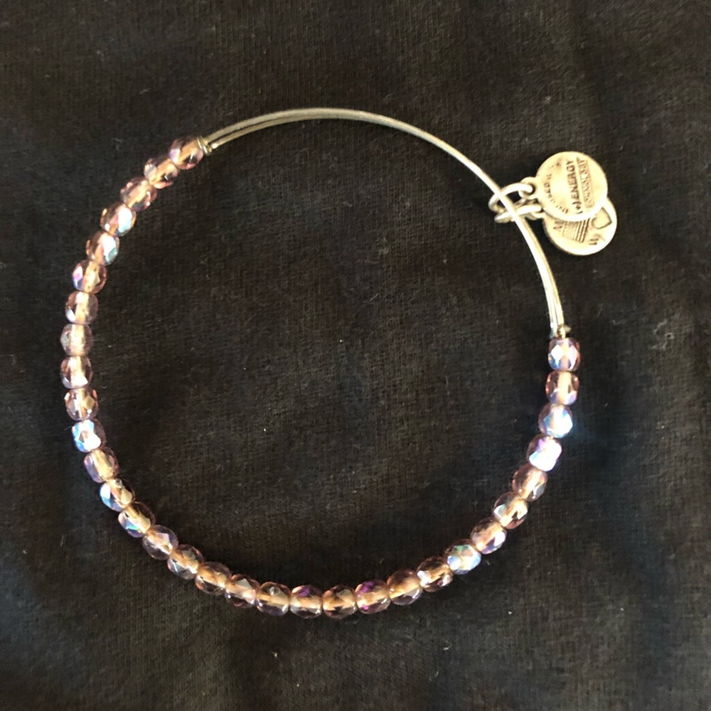 Alex and Ani purple crystal bracelet